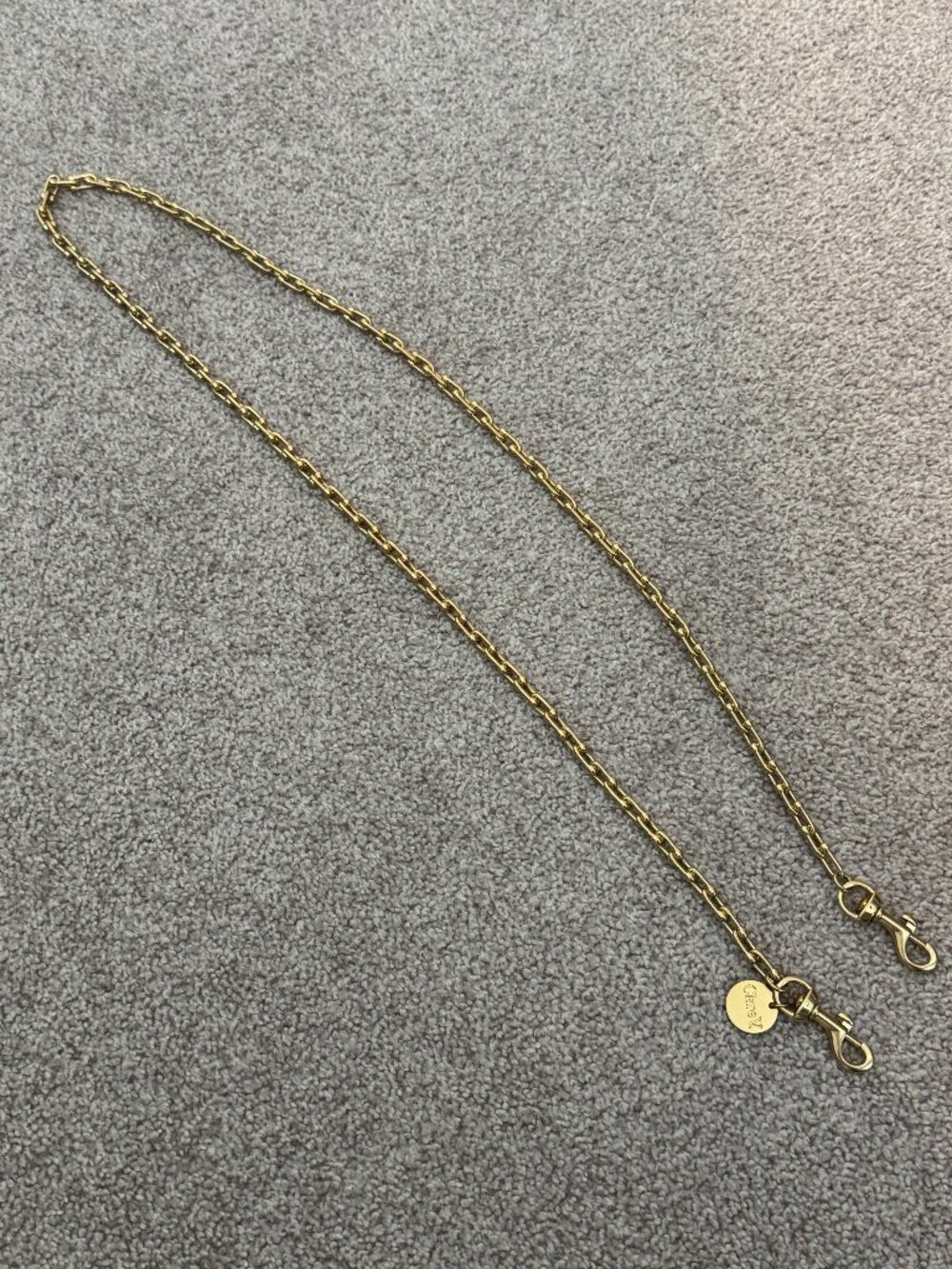 Clare V. Horseshoe Chain Crossbody Strap Gold Brass 44.5" Sold Out Style